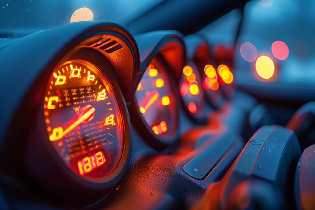 Voyants lumineux au tableau de bord du Duster