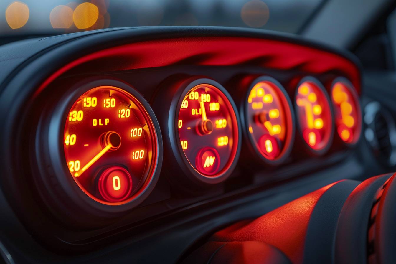 Voyants lumineux sur tableau de bord Fiat 500