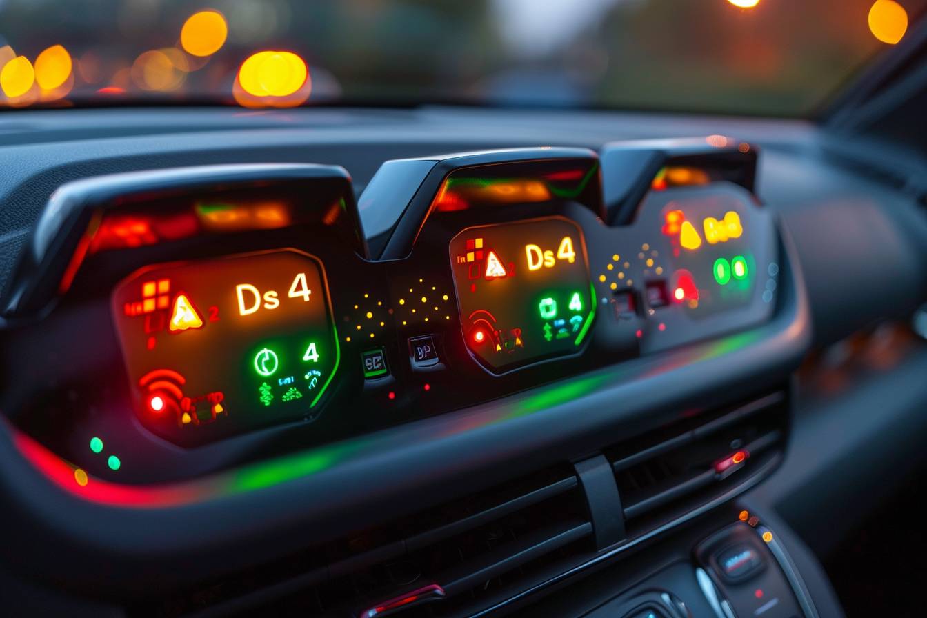 Voyants lumineux du tableau de bord d'une DS3